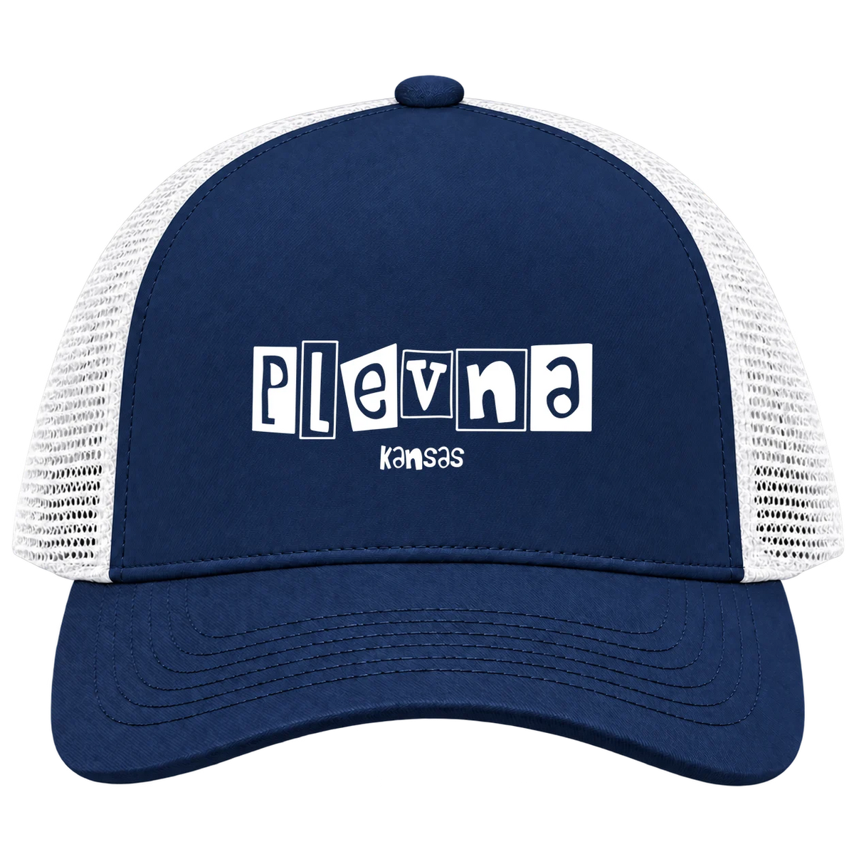 Plevna, Kansas Hometown Trucker Cap