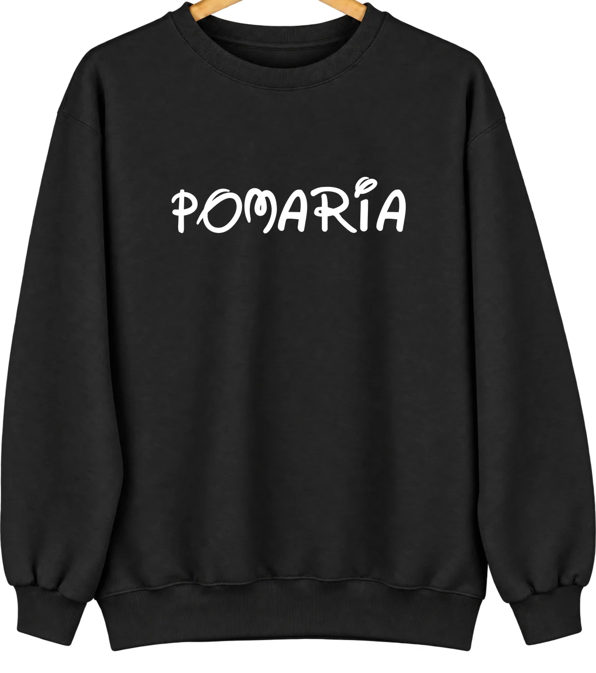 Pomaria, South Carolina Hometown Crewneck — Black