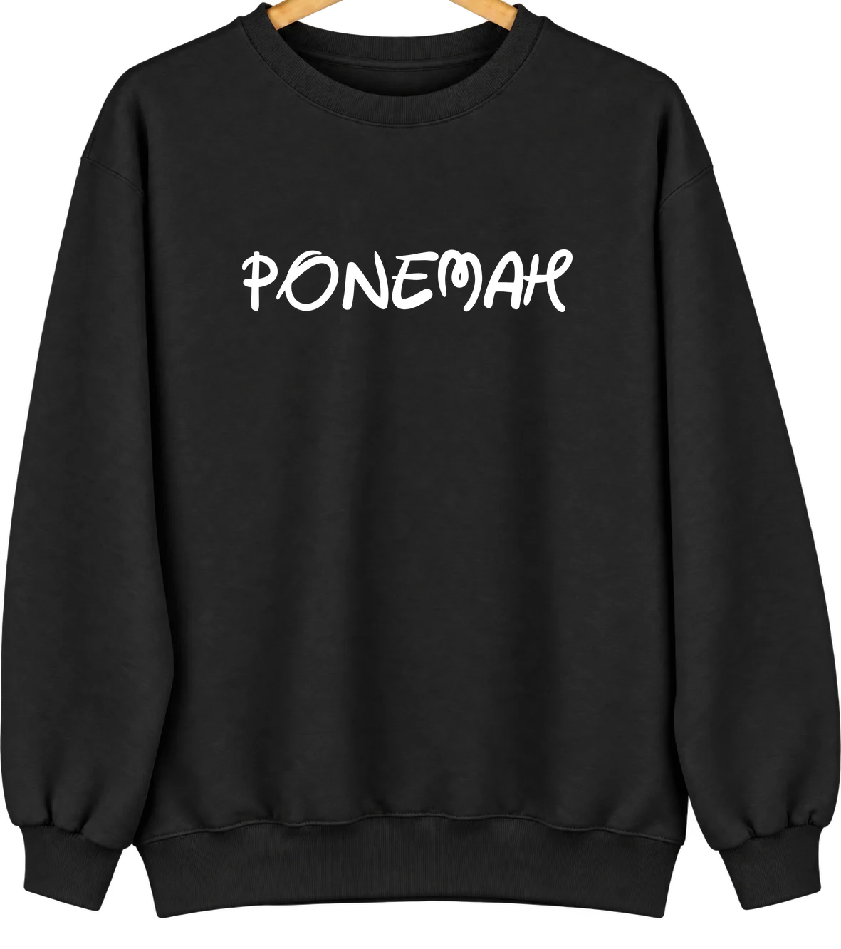 Ponemah, Minnesota Hometown Crewneck — Black