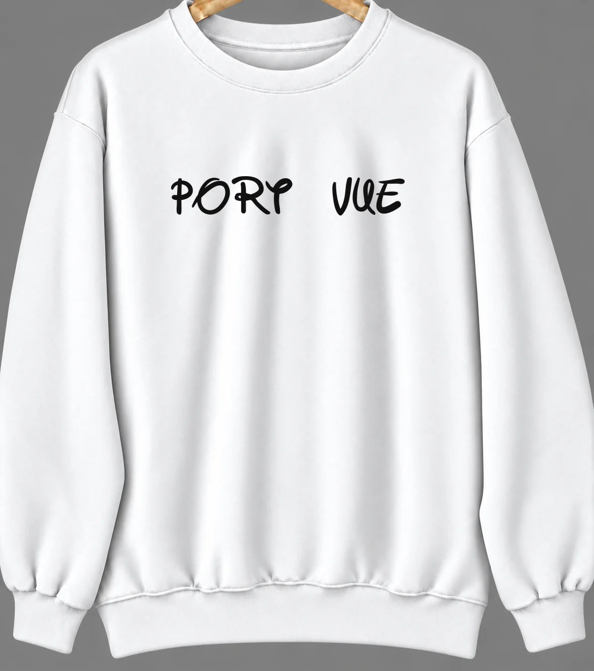 Port Vue, Pennsylvania Hometown Crewneck — White