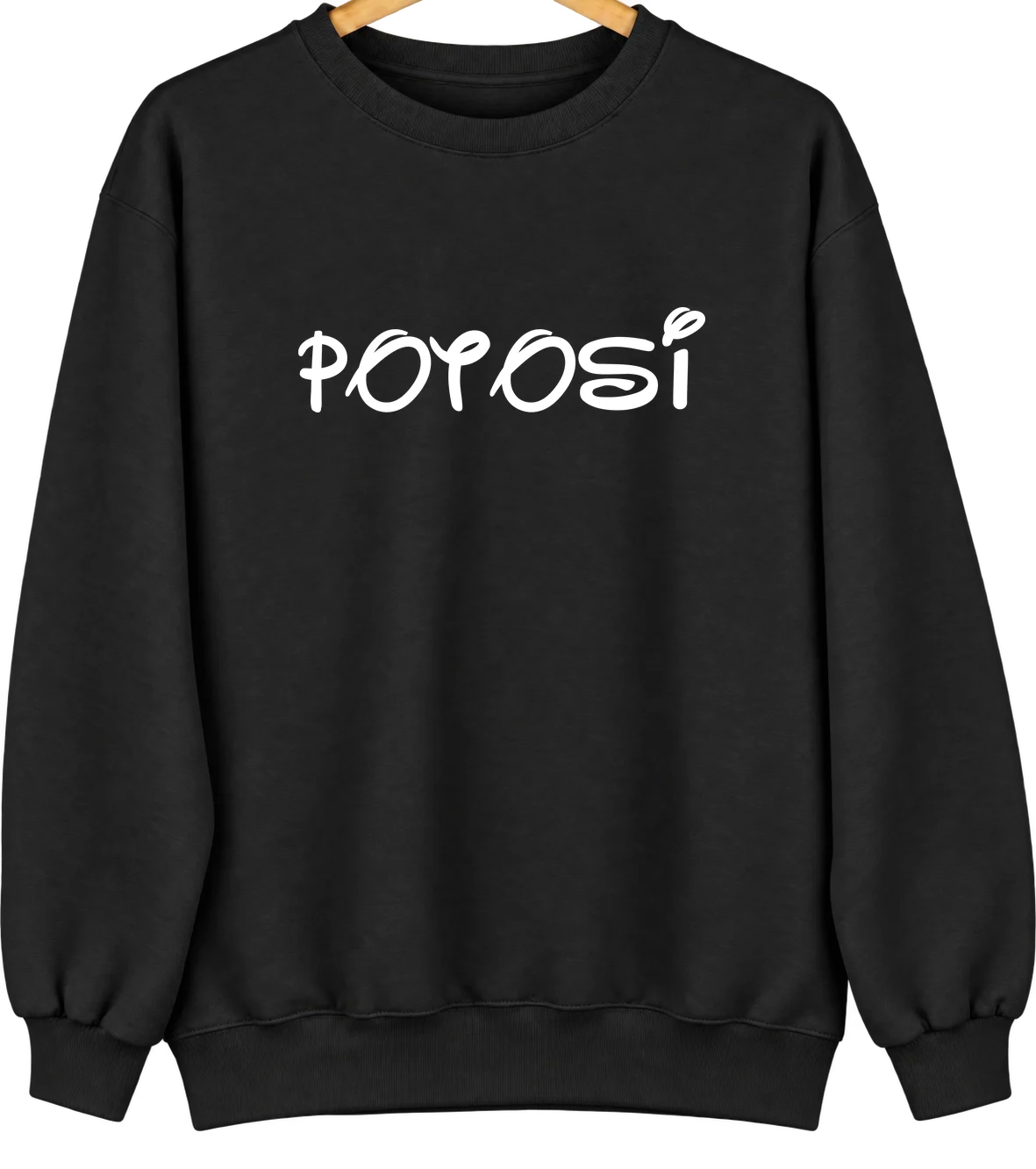 Potosi, Missouri Hometown Crewneck — Black