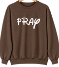 Pray, Montana Hometown Crewneck — Brown