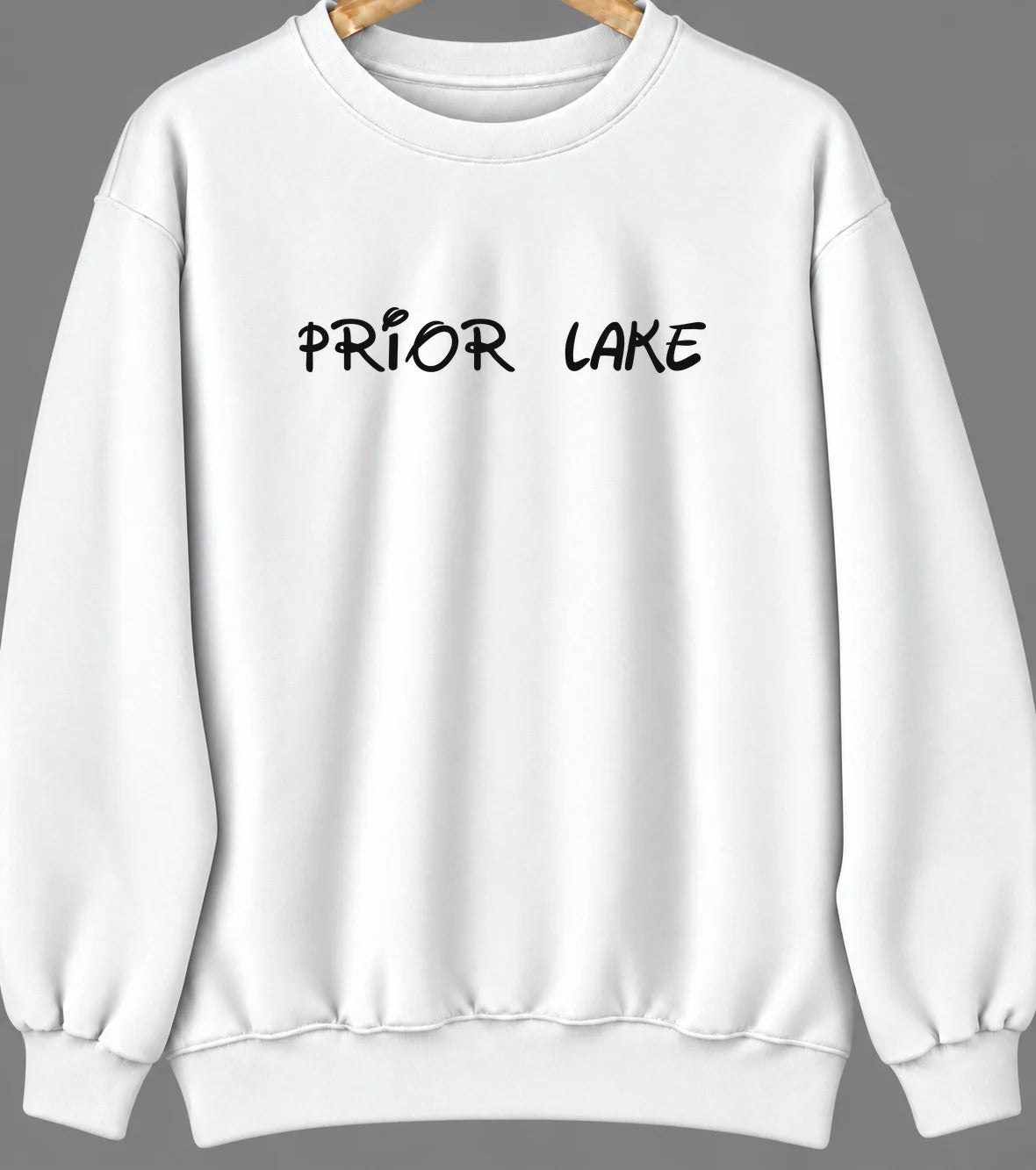 Prior Lake, Minnesota Hometown Crewneck — White