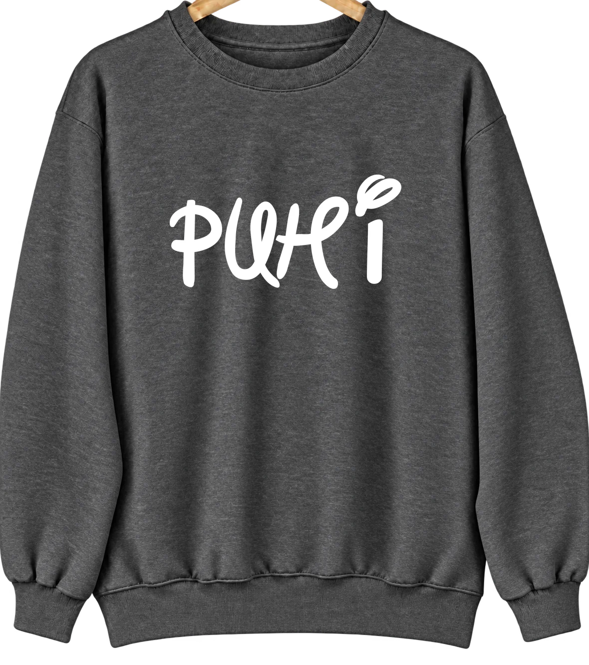 Puhi, Hawaii Hometown Crewneck — Dark Heather