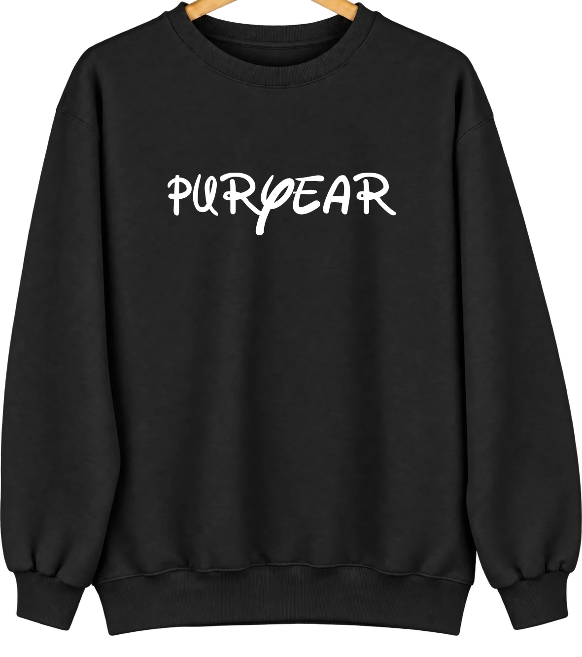 Puryear, Tennessee Hometown Crewneck — Black