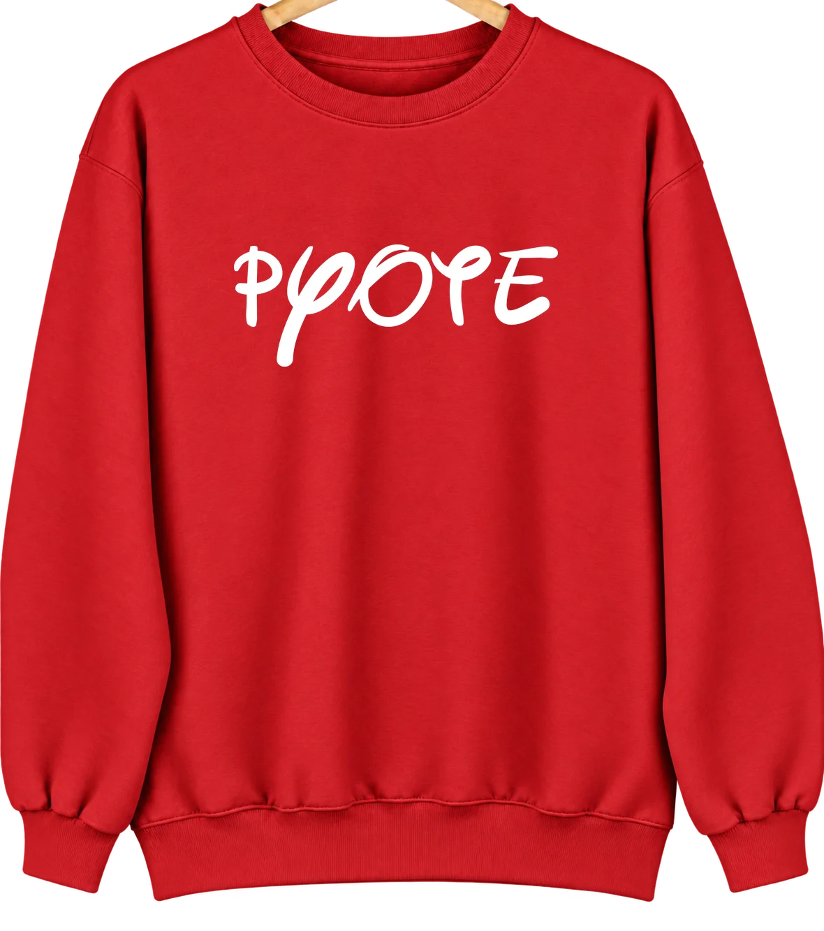 Pyote, Texas Hometown Crewneck — Red