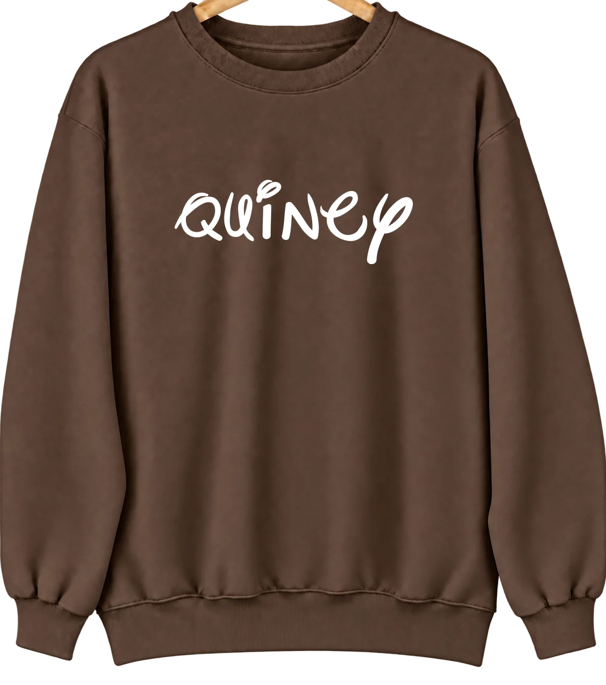 Quincy, Washington Hometown Crewneck — Brown