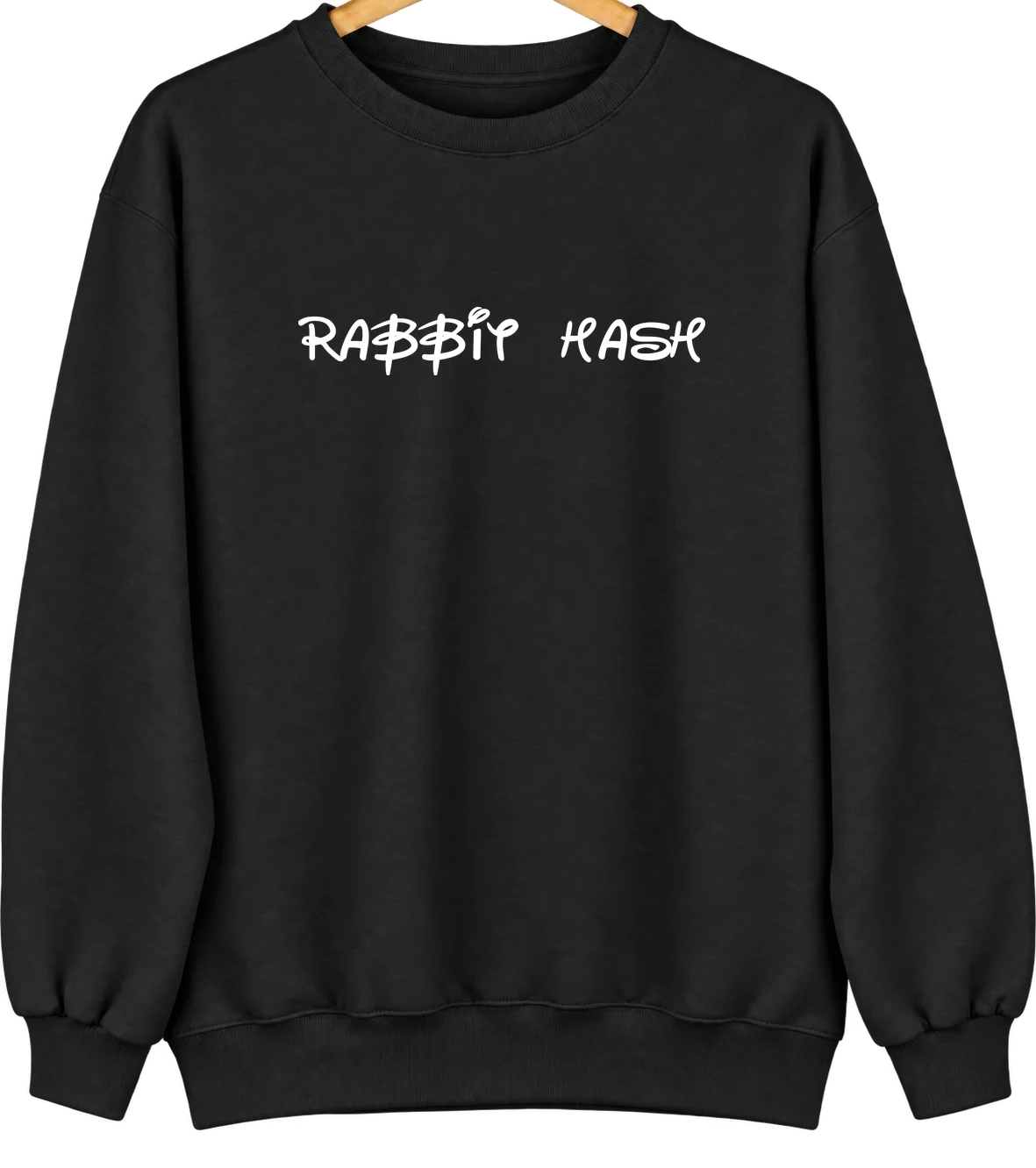 Rabbit Hash, Kentucky Hometown Crewneck — Black