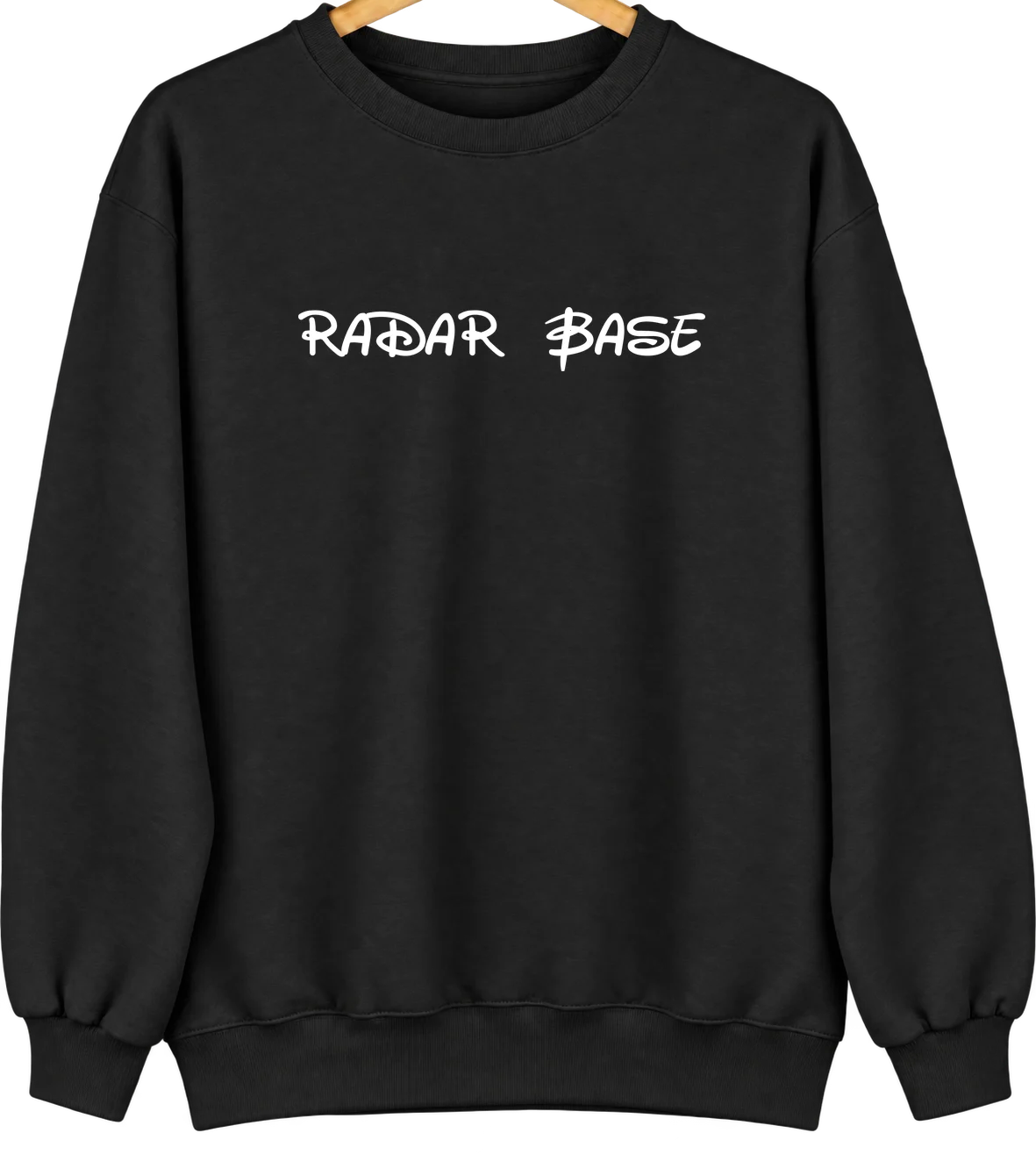 Radar Base, Texas Hometown Crewneck — Black