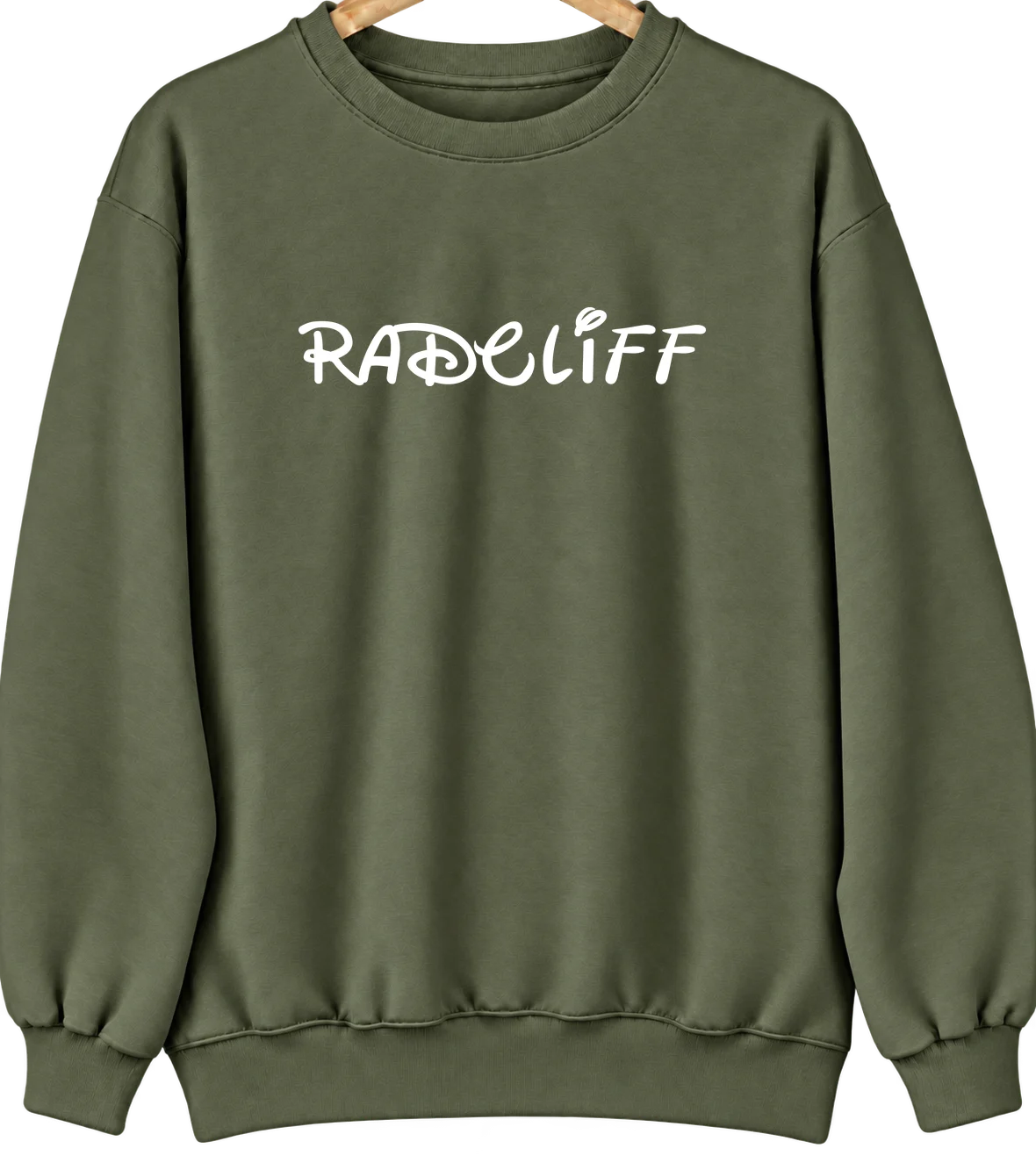 Radcliff, Kentucky Hometown Crewneck — Military Green