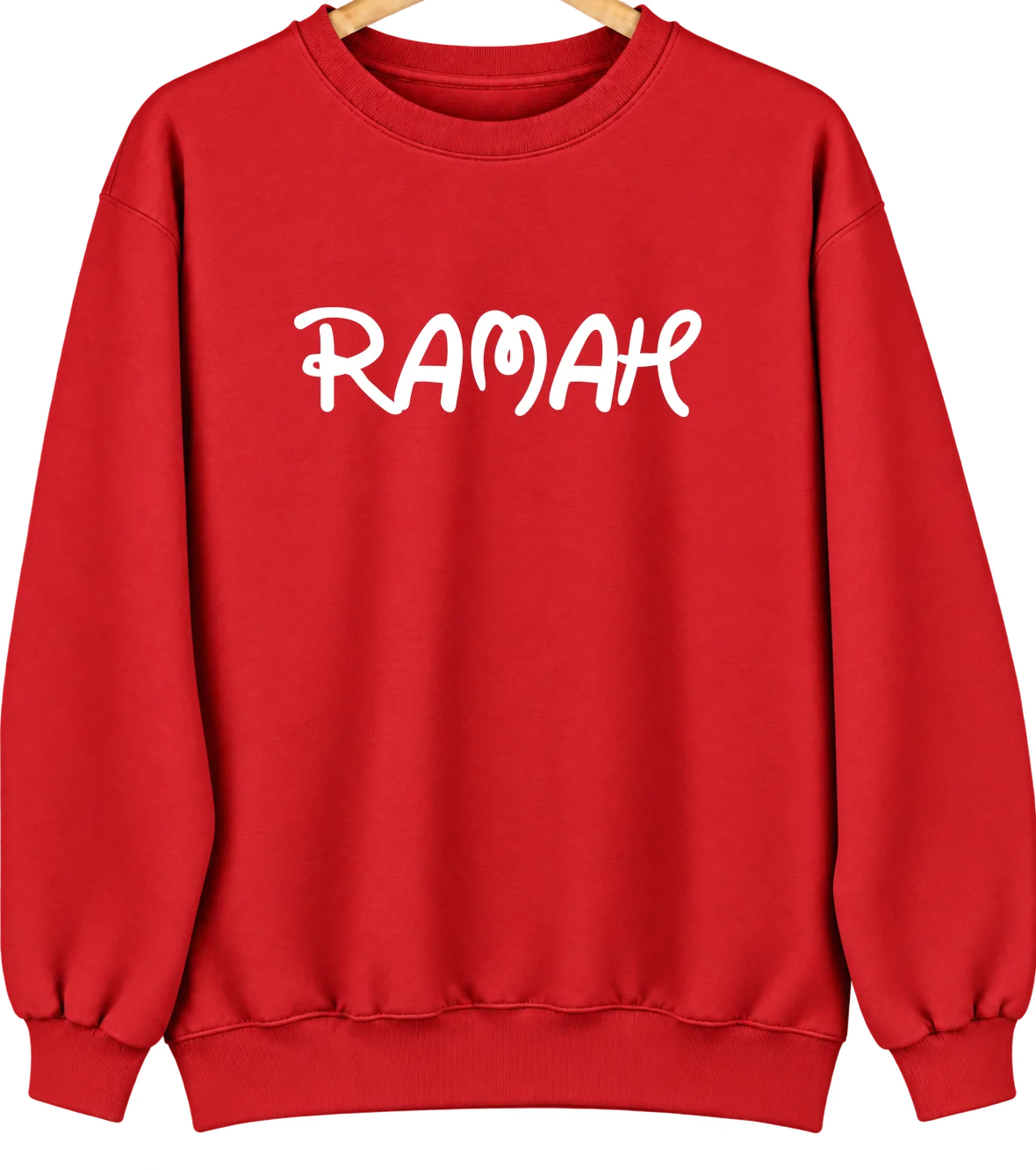 Ramah, Colorado Hometown Crewneck — Red