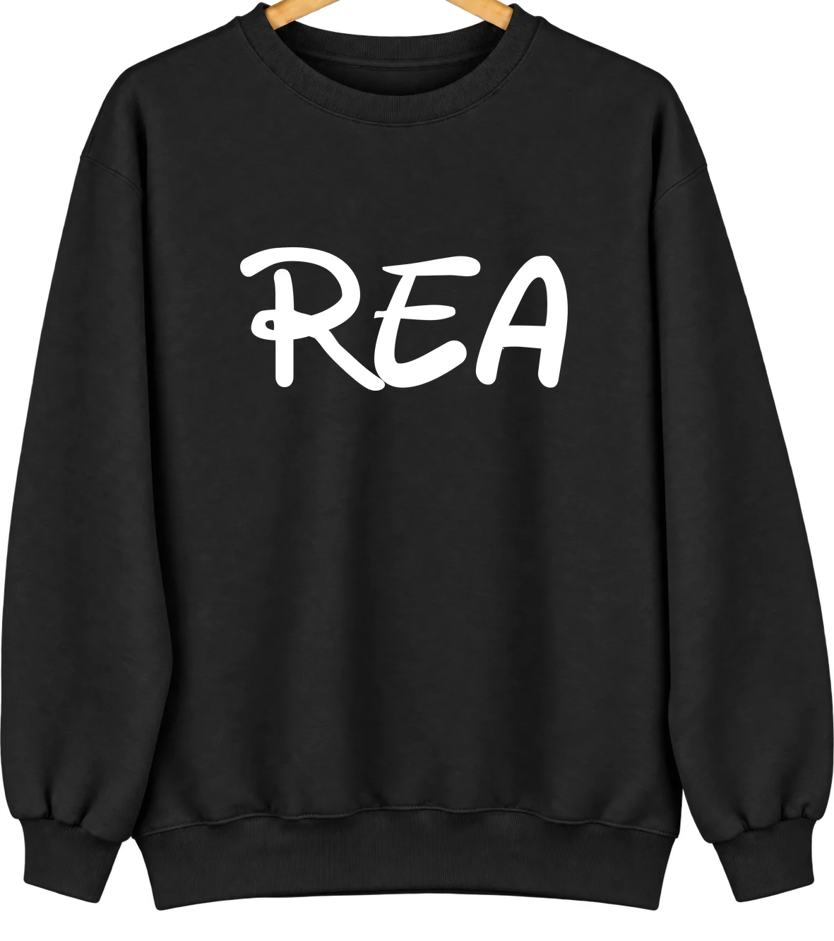 Rea, Missouri Hometown Crewneck — Black