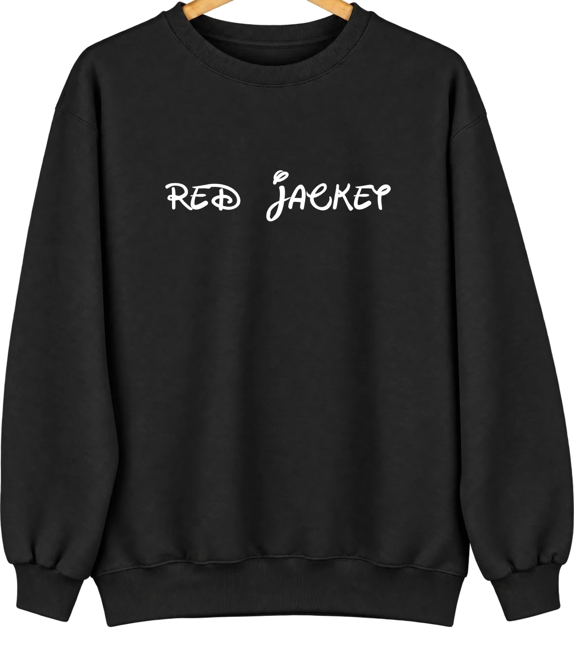 Red Jacket, West Virginia Hometown Crewneck — Black