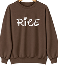 Rice, Minnesota Hometown Crewneck — Brown