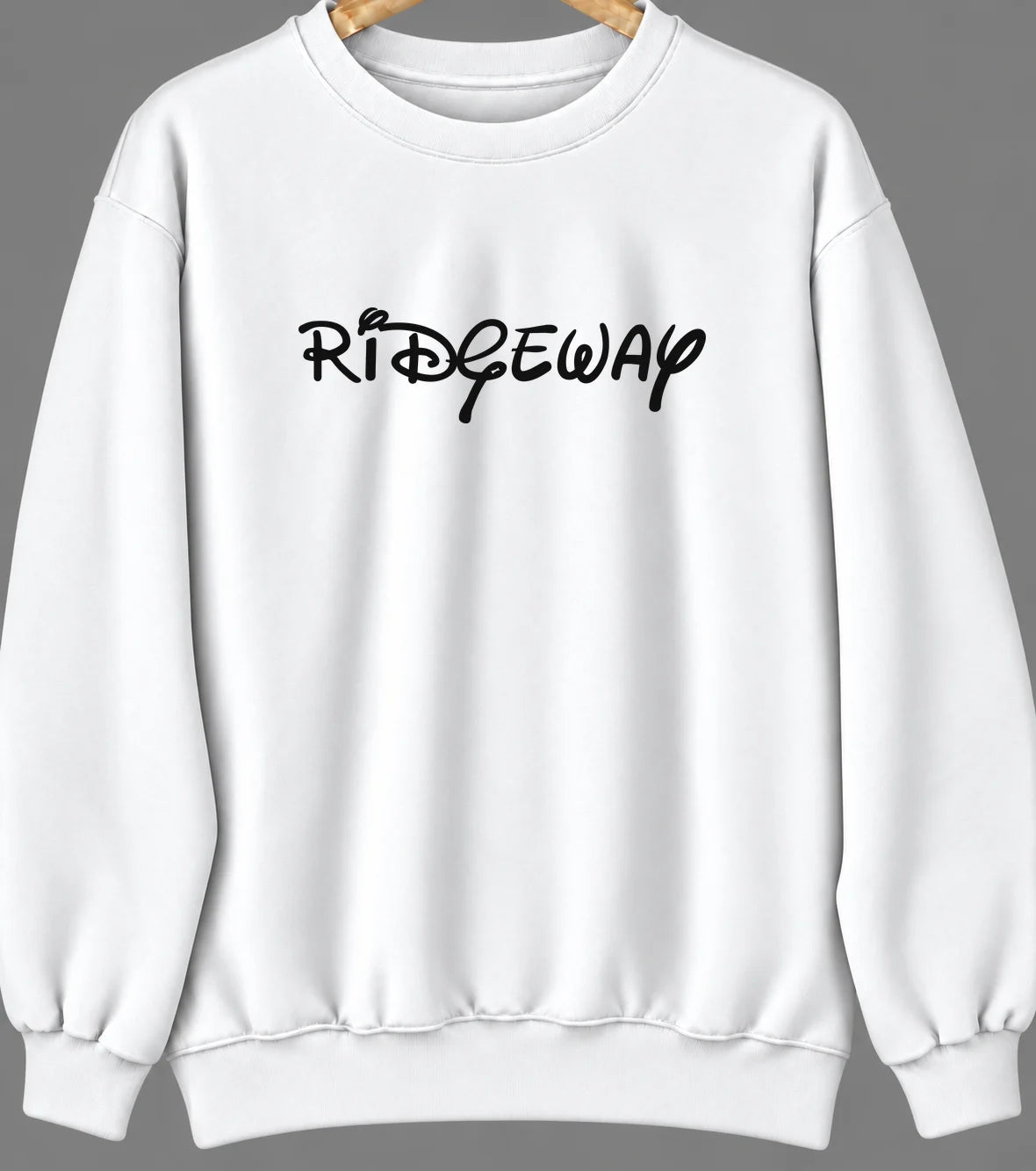 Ridgeway, Ohio Hometown Crewneck — White