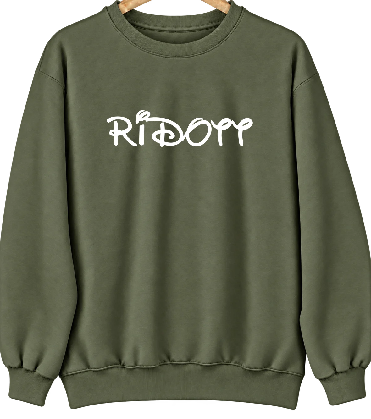 Ridott, Illinois Hometown Crewneck — Military Green