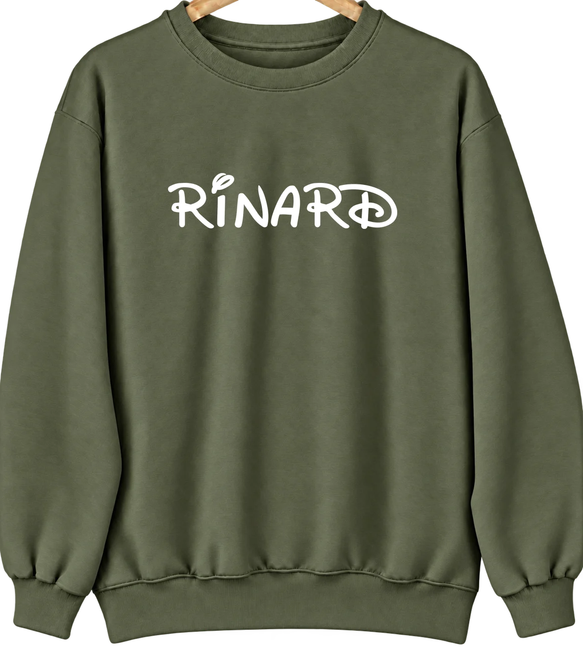 Rinard, Iowa Hometown Crewneck — Military Green