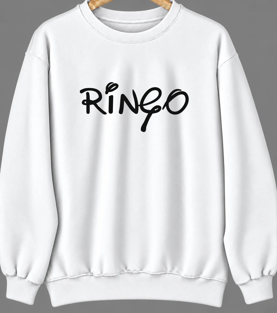 Ringo, Kansas Hometown Crewneck — White