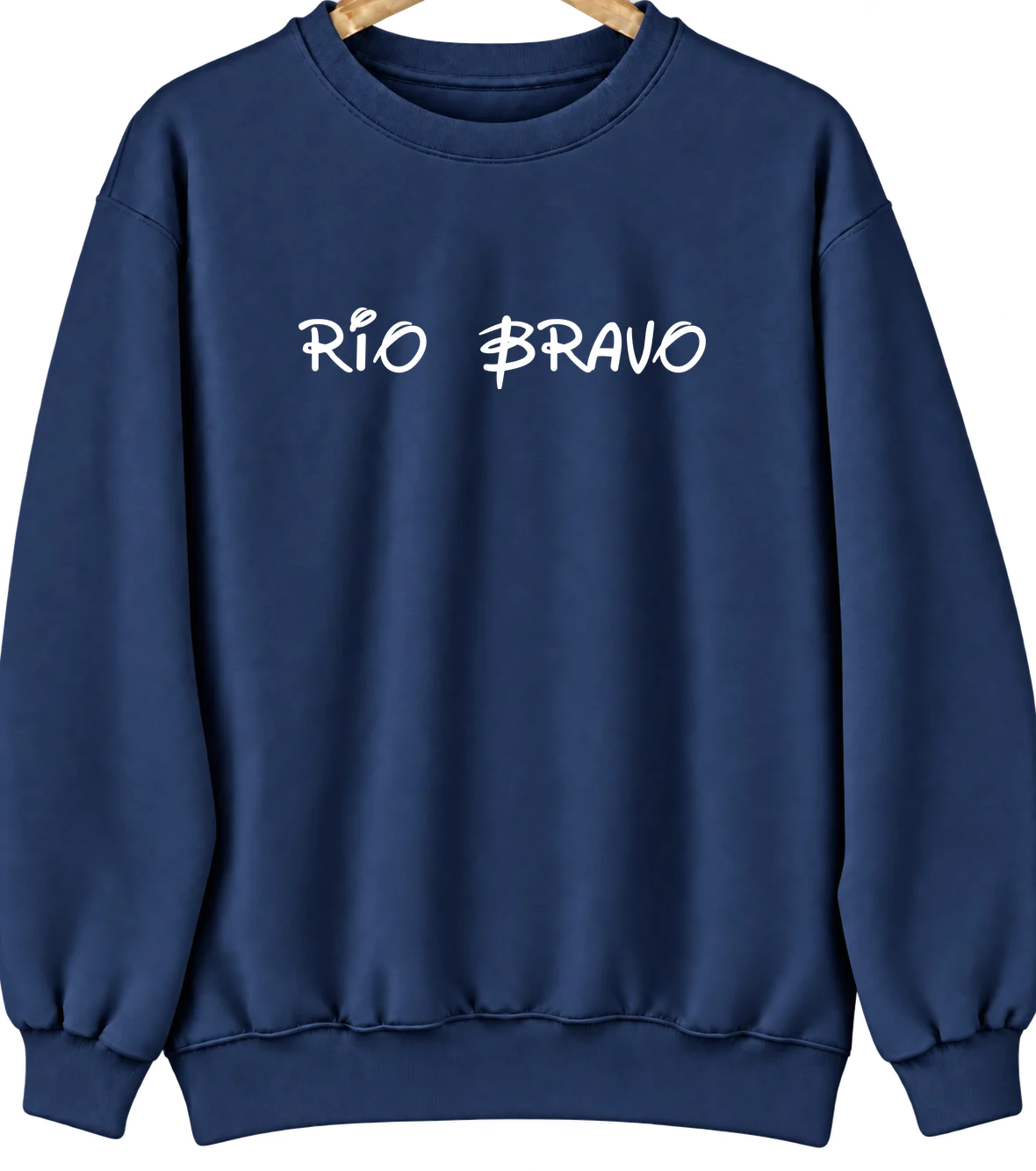 Rio Bravo, Texas Hometown Crewneck — Navy