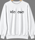 Rio Oso, California Hometown Crewneck — White
