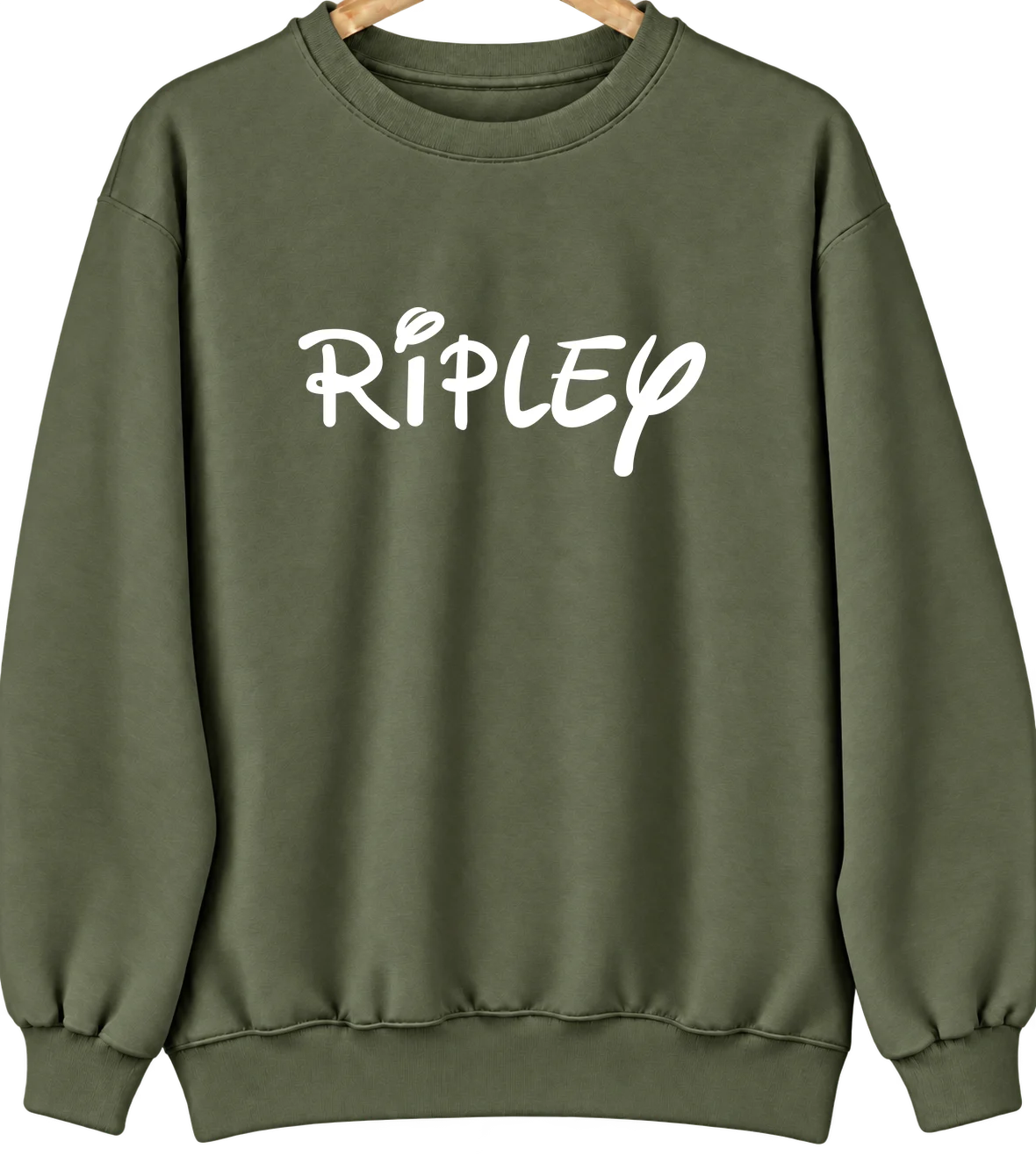 Ripley, Illinois Hometown Crewneck — Military Green
