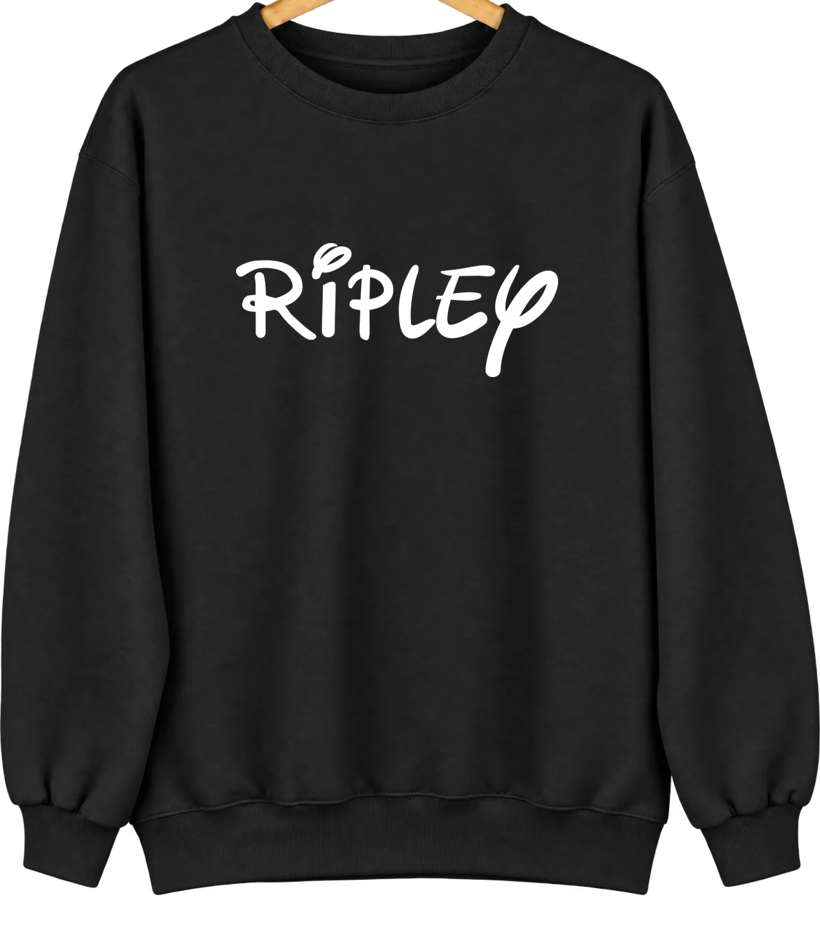 Ripley, West Virginia Hometown Crewneck — Black