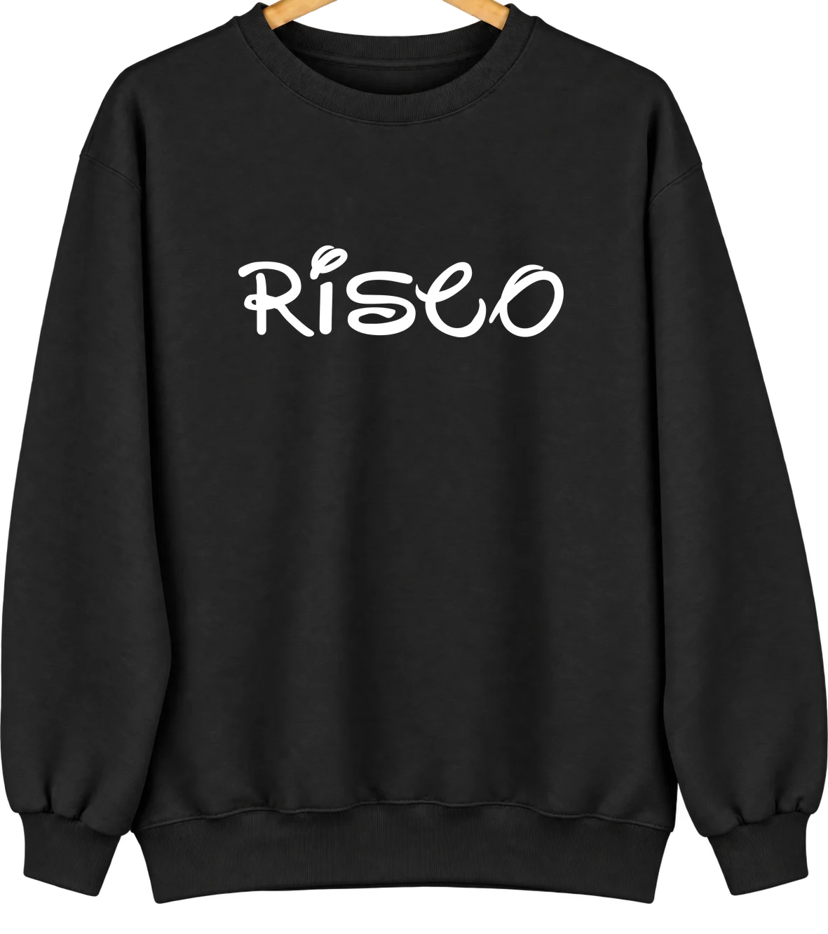 Risco, Missouri Hometown Crewneck — Black