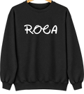 Roca, Nebraska Hometown Crewneck — Black