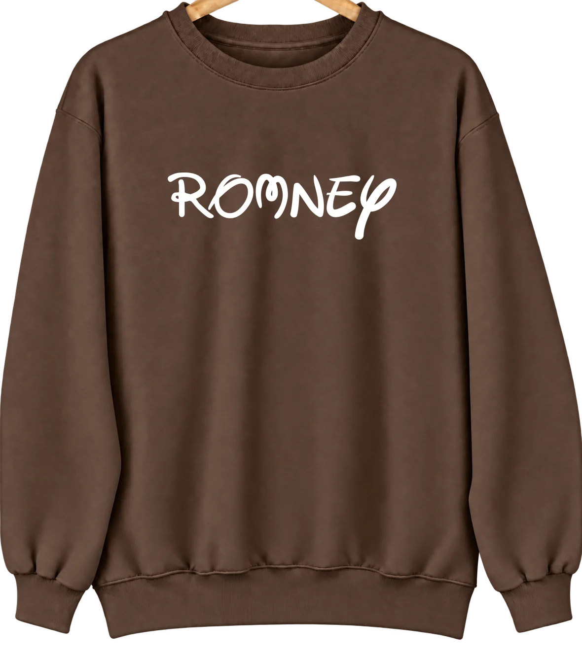 Romney, West Virginia Hometown Crewneck — Brown