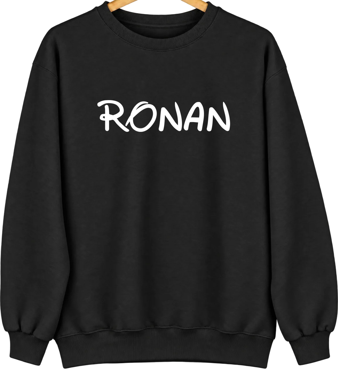 Ronan, Montana Hometown Crewneck — Black