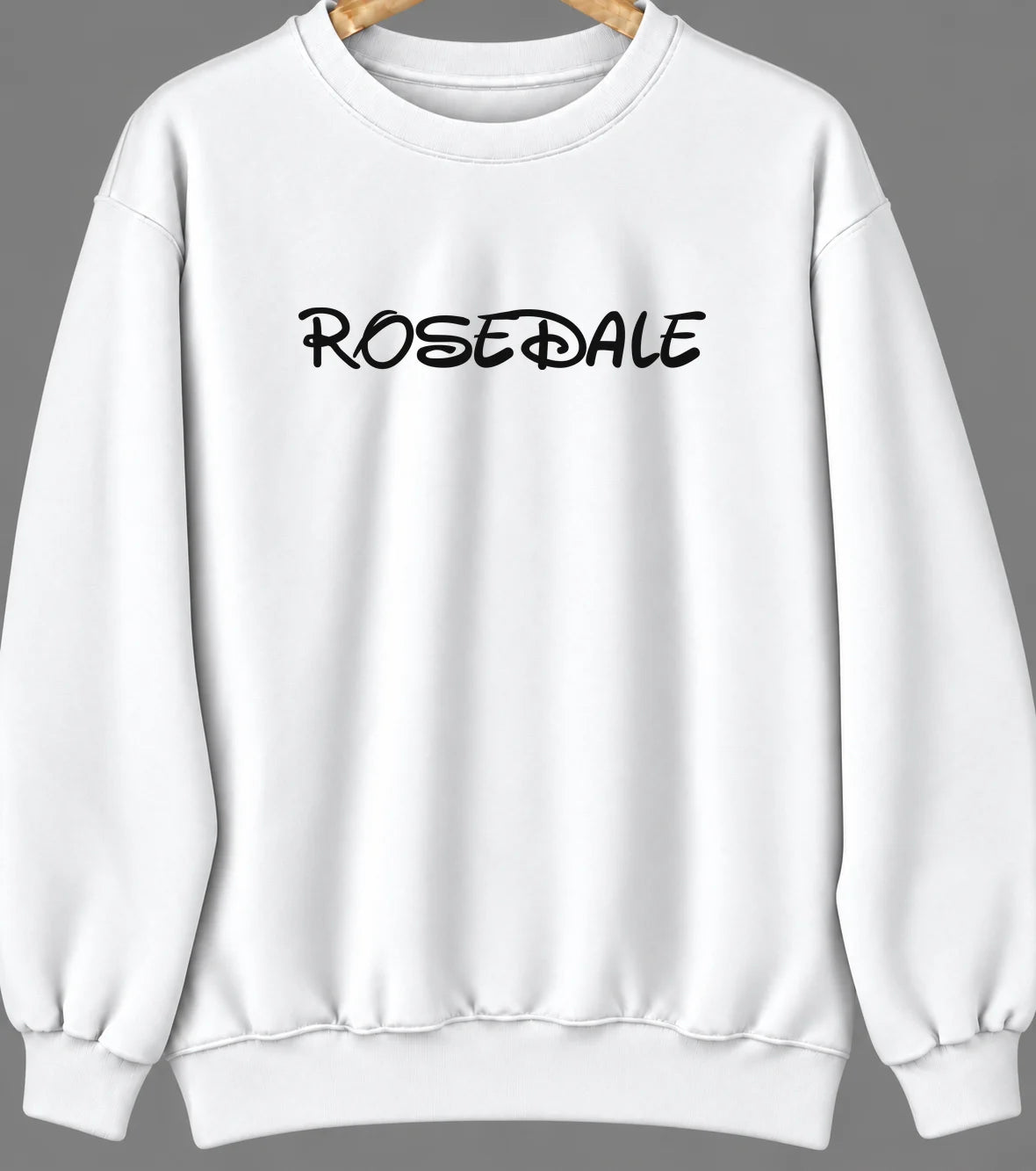 Rosedale, Mississippi Hometown Crewneck — White