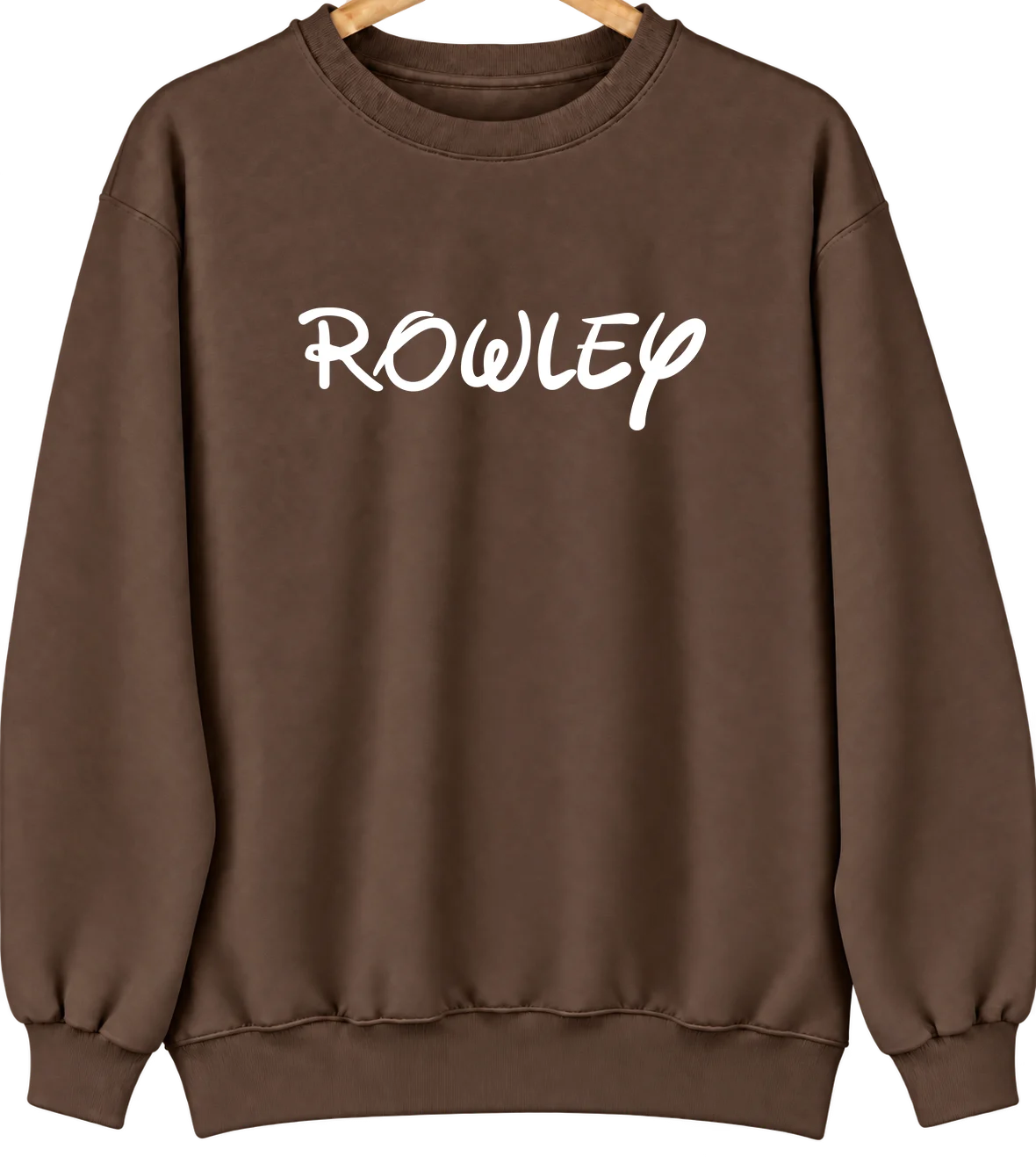 Rowley, Massachusetts Hometown Crewneck — Brown
