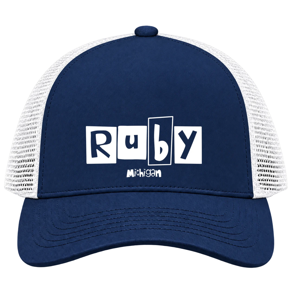 Ruby, Michigan Hometown Trucker Cap