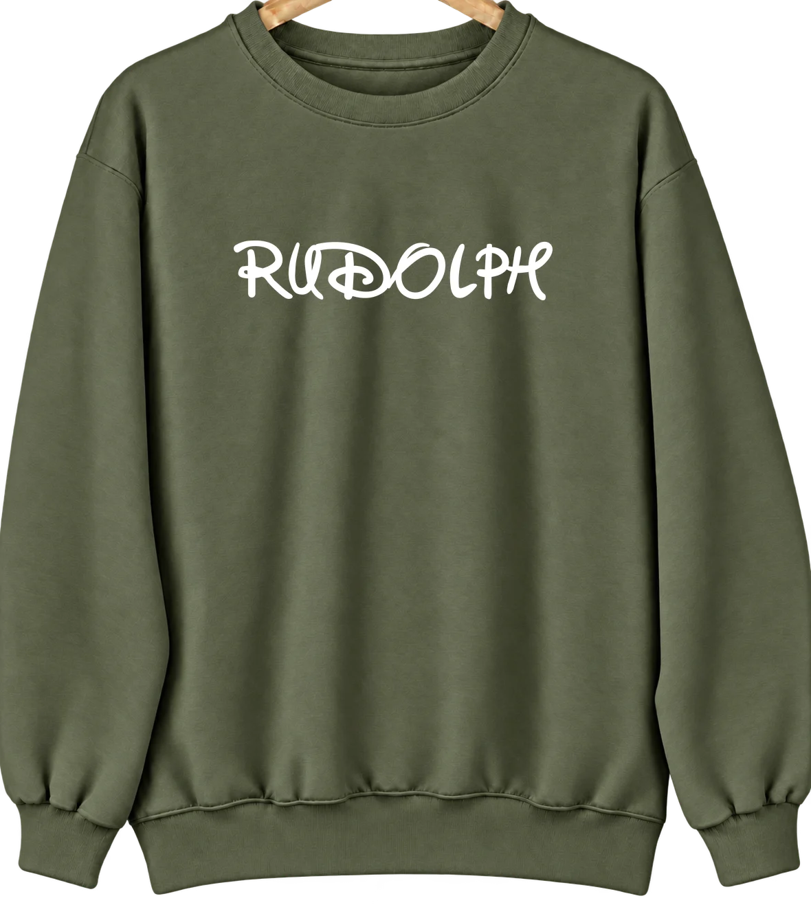 Rudolph, Ohio Hometown Crewneck — Military Green