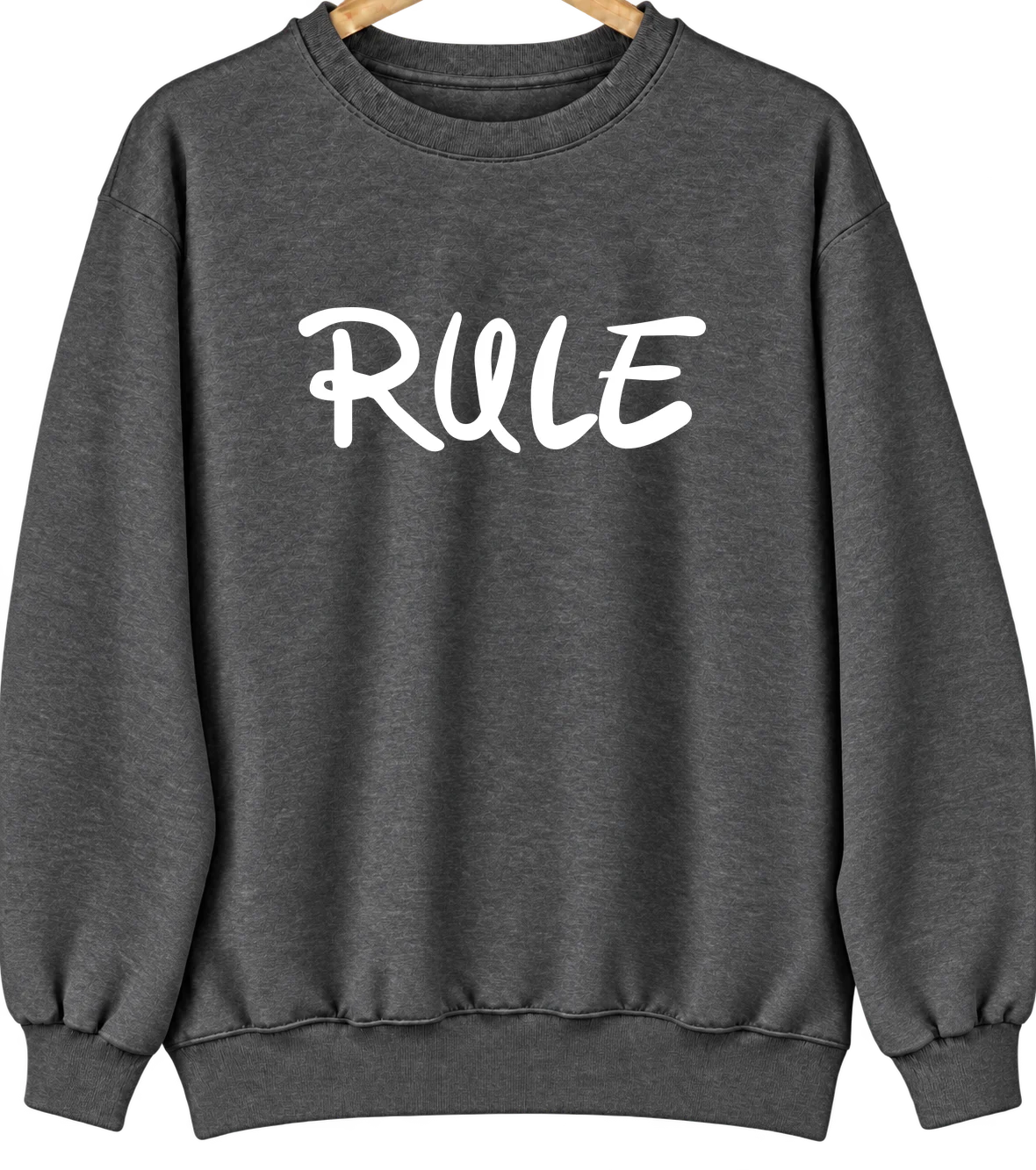 Rule, Texas Hometown Crewneck — Dark Heather