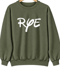Rye, Arkansas Hometown Crewneck — Military Green