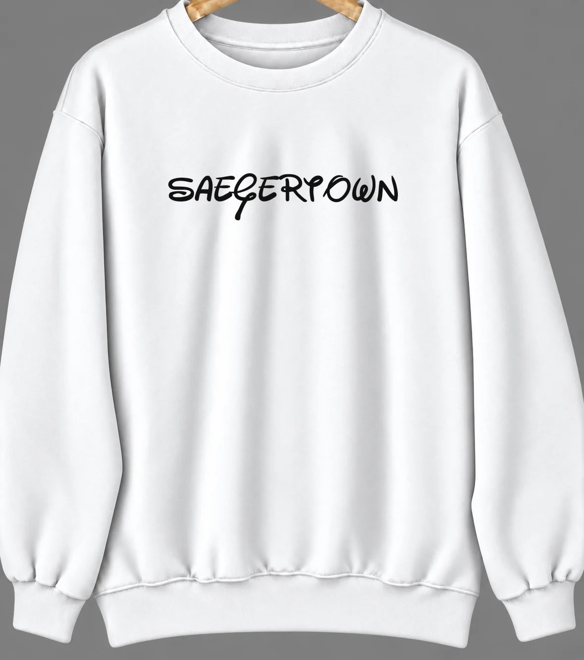 Saegertown, Pennsylvania Hometown Crewneck — White
