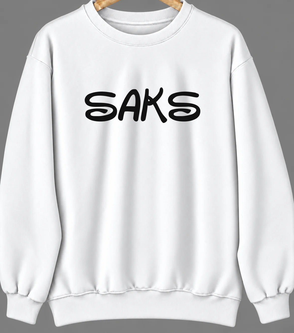 Saks, Alabama Hometown Crewneck — White