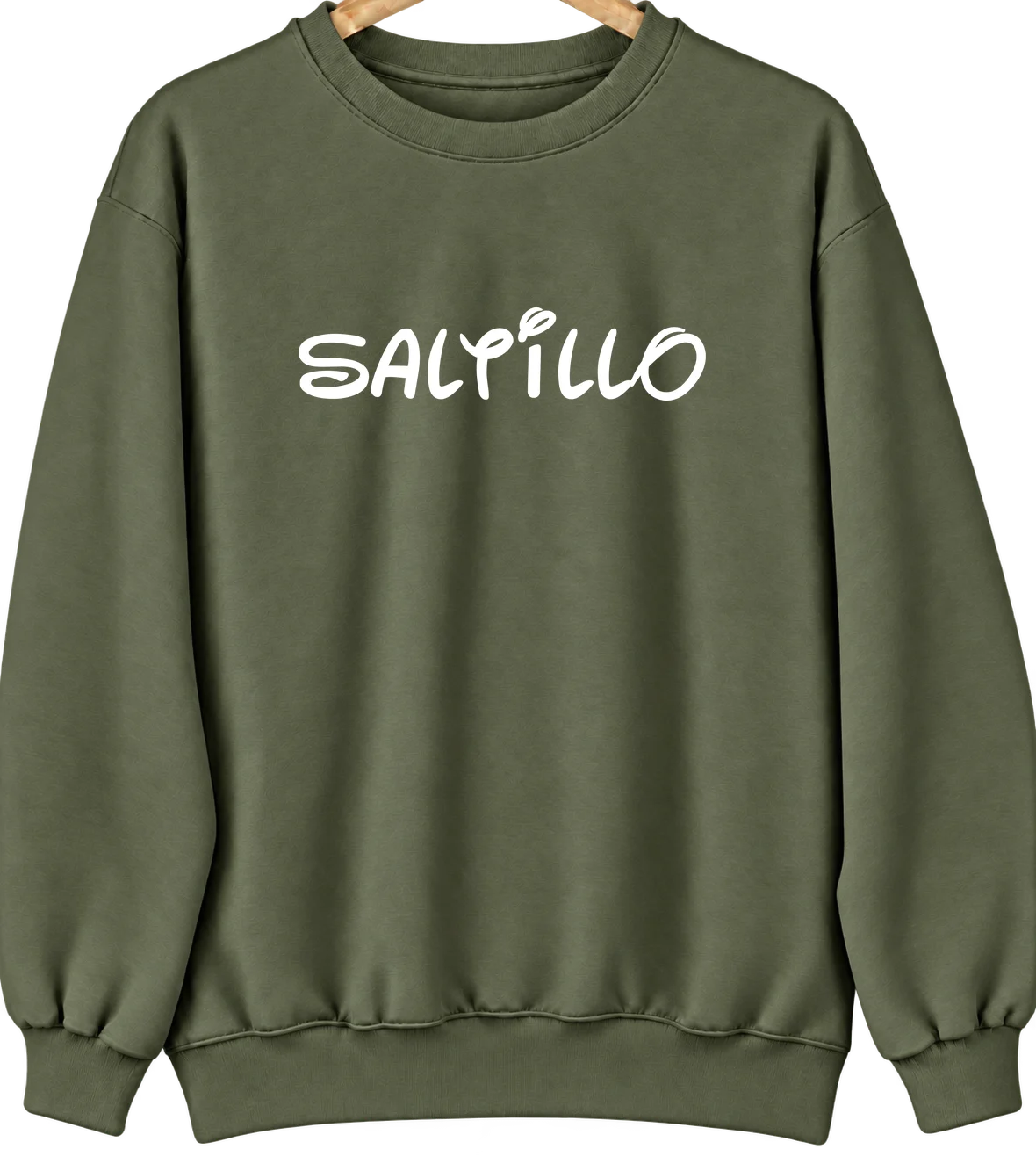 Saltillo, Pennsylvania Hometown Crewneck — Military Green