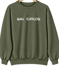 San Carlos, California Hometown Crewneck — Military Green
