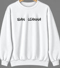 San Leanna, Texas Hometown Crewneck — White