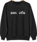 San Luis, New Mexico Hometown Crewneck — Black