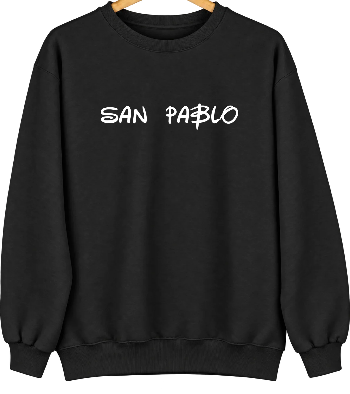 San Pablo, California Hometown Crewneck — Black