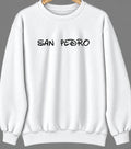 San Pedro, New Mexico Hometown Crewneck — White