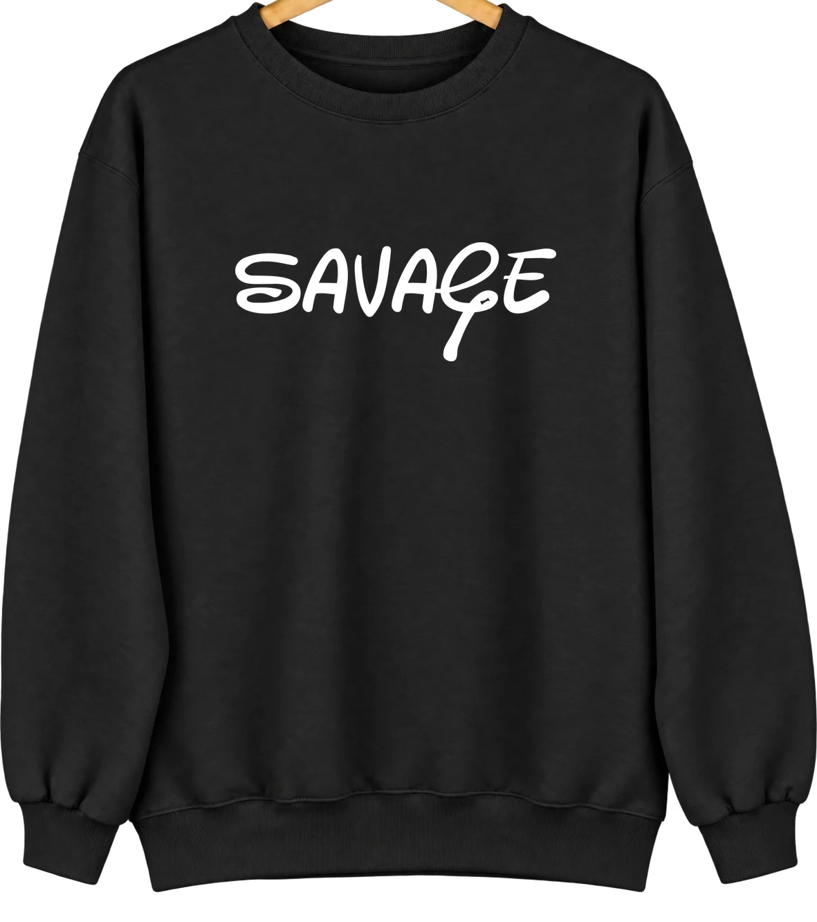 Savage, Montana Hometown Crewneck — Black