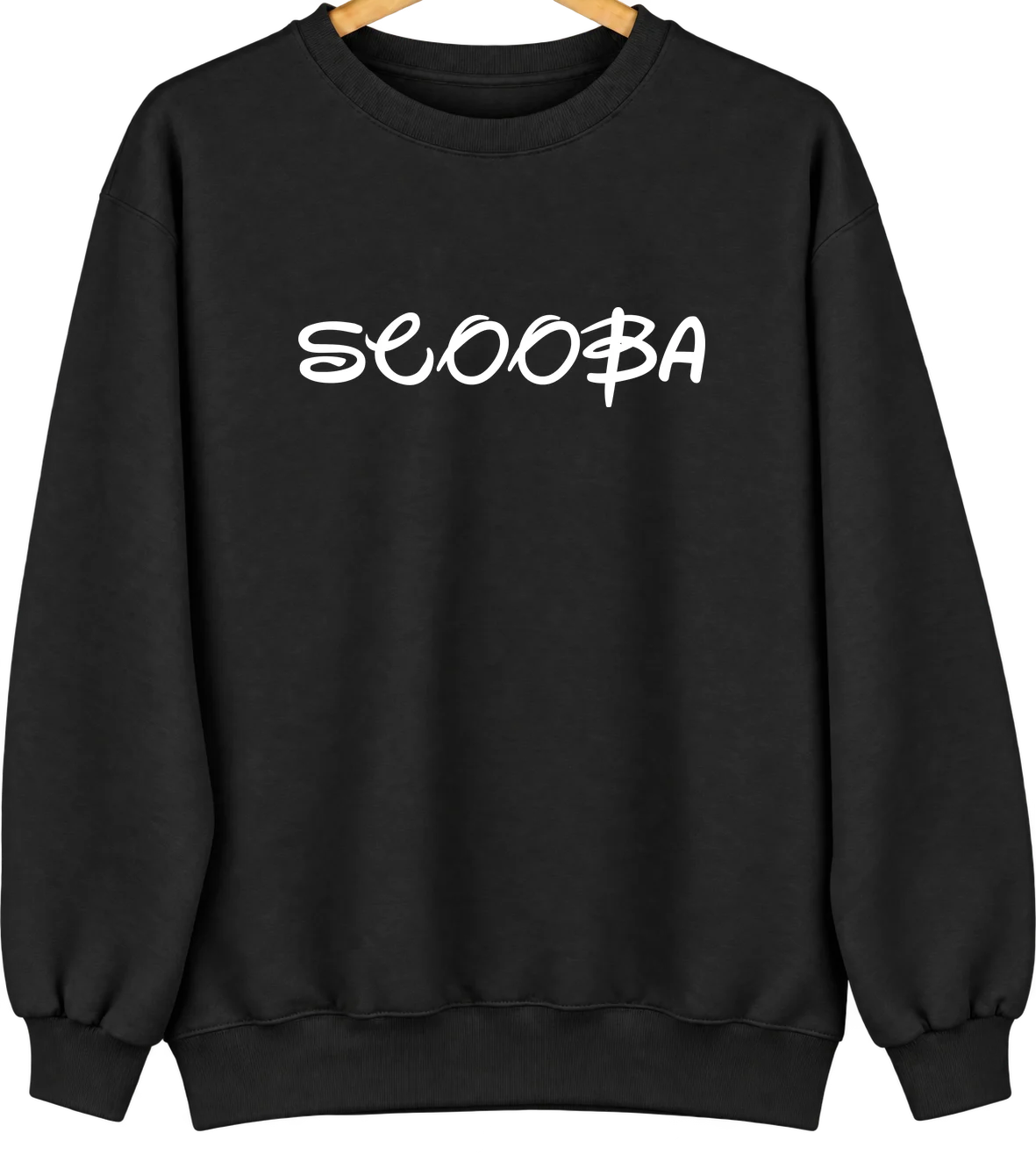 Scooba, Mississippi Hometown Crewneck — Black