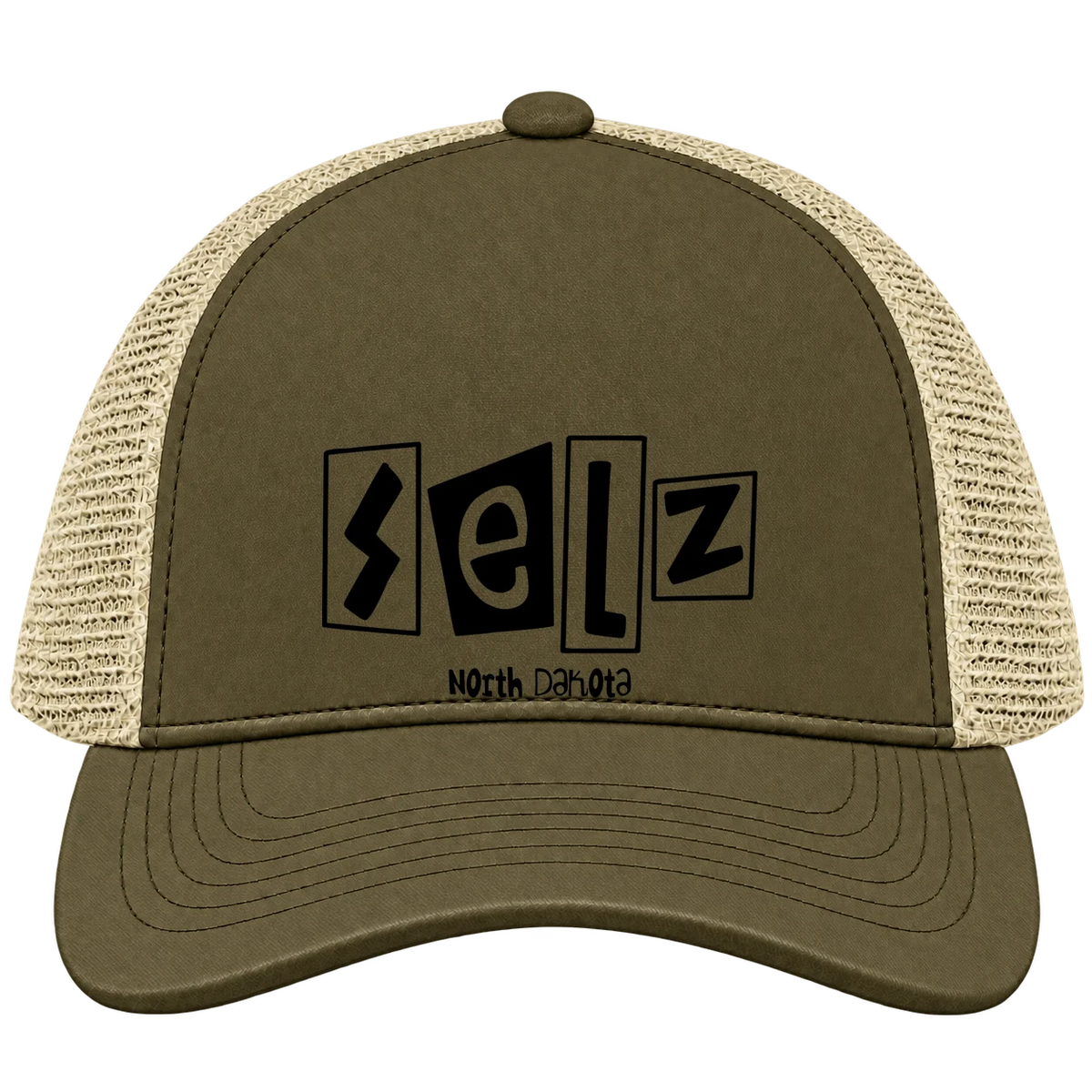 Selz, North Dakota Hometown Trucker Cap