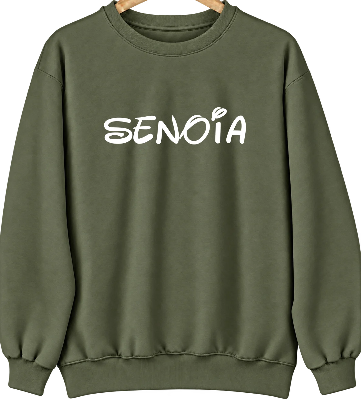 Senoia, Georgia Hometown Crewneck — Military Green