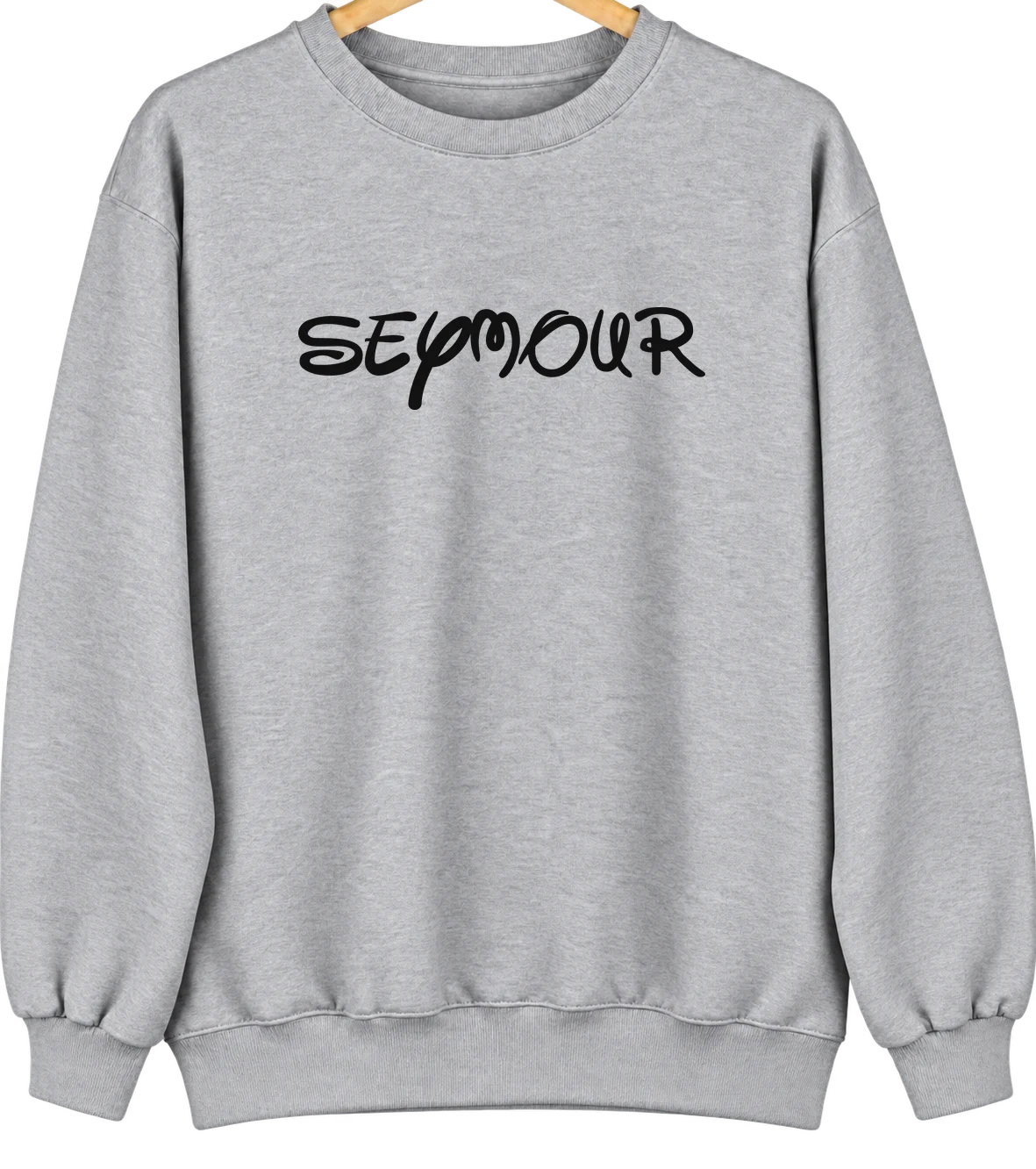 Seymour, Texas Hometown Crewneck — Sport Grey