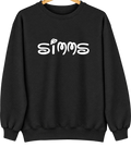 Simms, Oklahoma Hometown Crewneck — Black